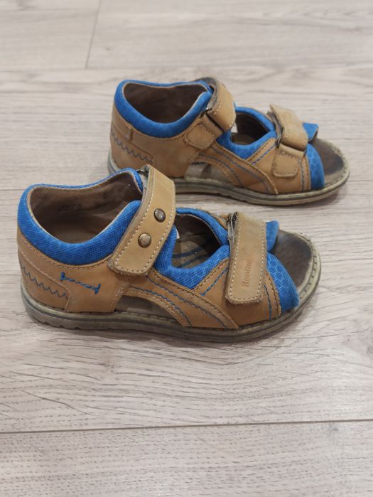 Skórzane sandały chłopięce RenBut rozm.27