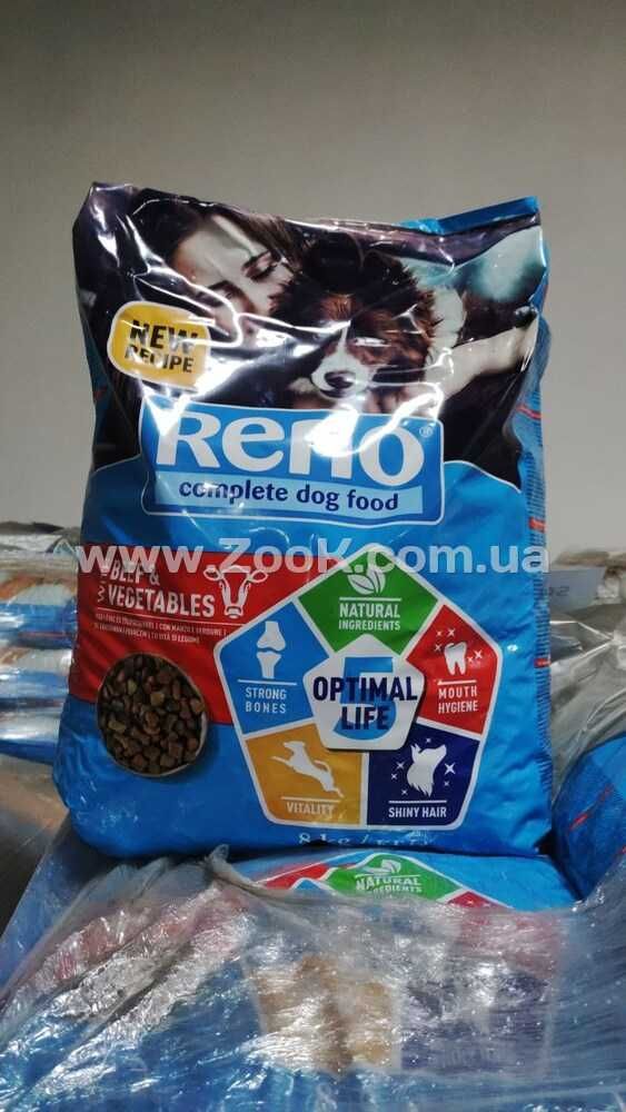 Reno - Сухий корм для собак, яловичина та овочі. 15кг. (5999566111747)