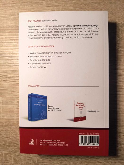 Książka Prawo Konstytucyjne CH Beck