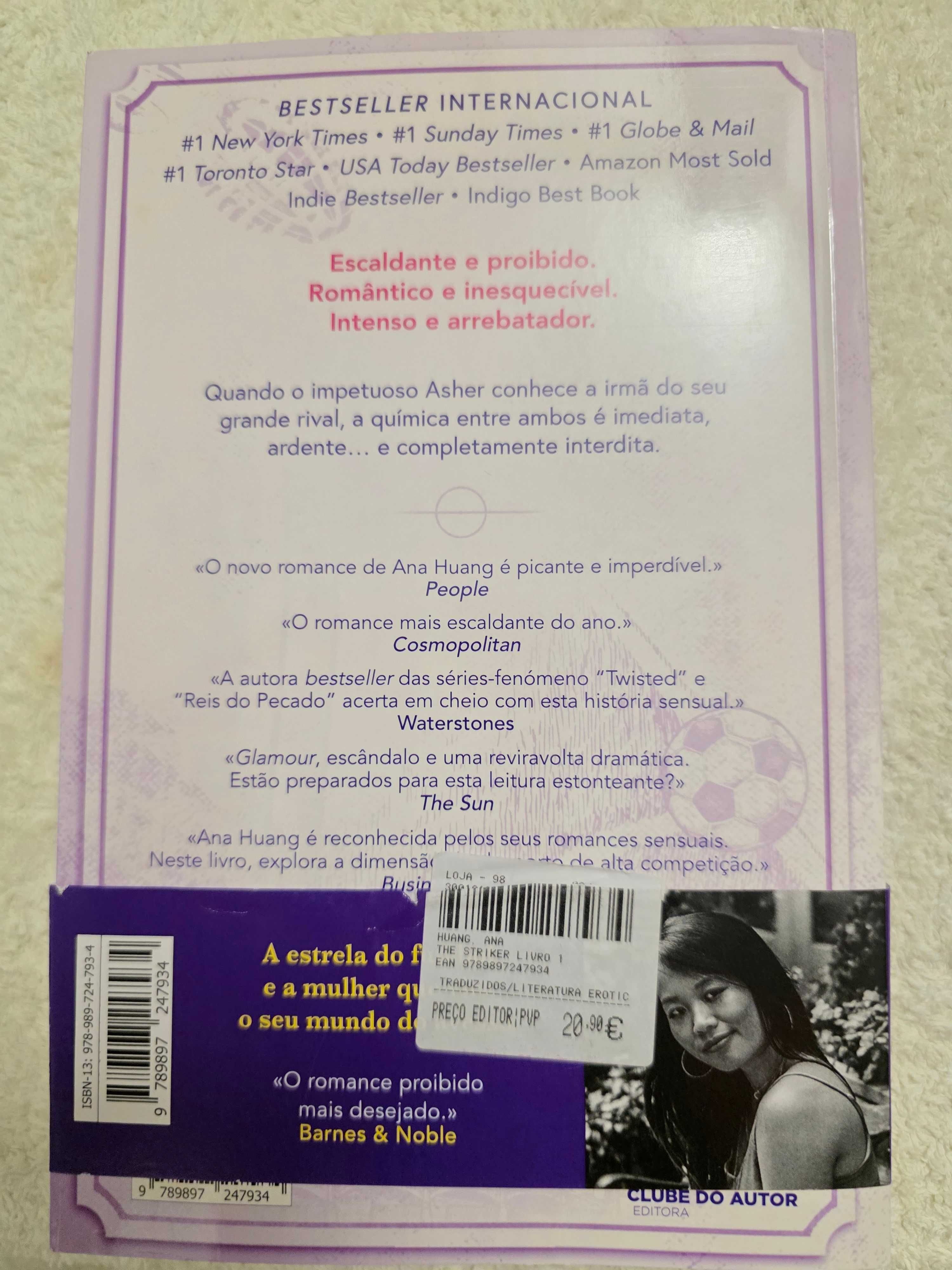 Livro de Ana Huang The Striker Paixão Proibida
