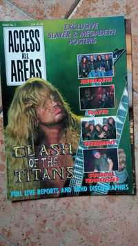 (troca) Megadeth Slayer Testament Suicidal  1990 revista