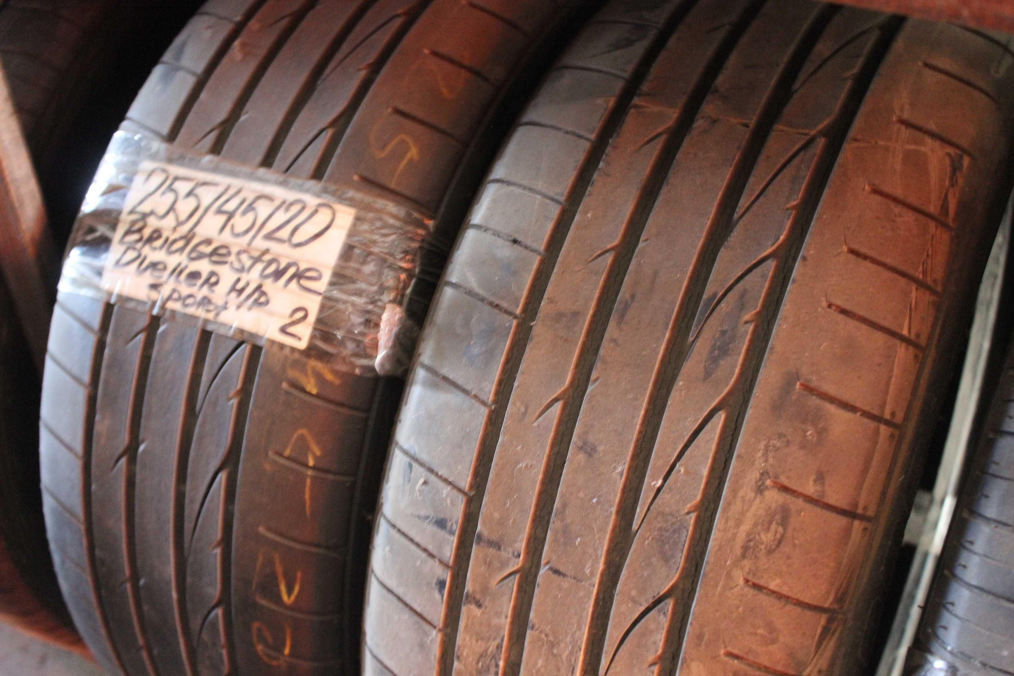 255-45-R20 BRIDGESTONE DUELER H\P 2штуки пара летней резины GERMANY