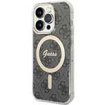 Etui Guess 4G MagSafe na iPhone 14 Pro - czarne