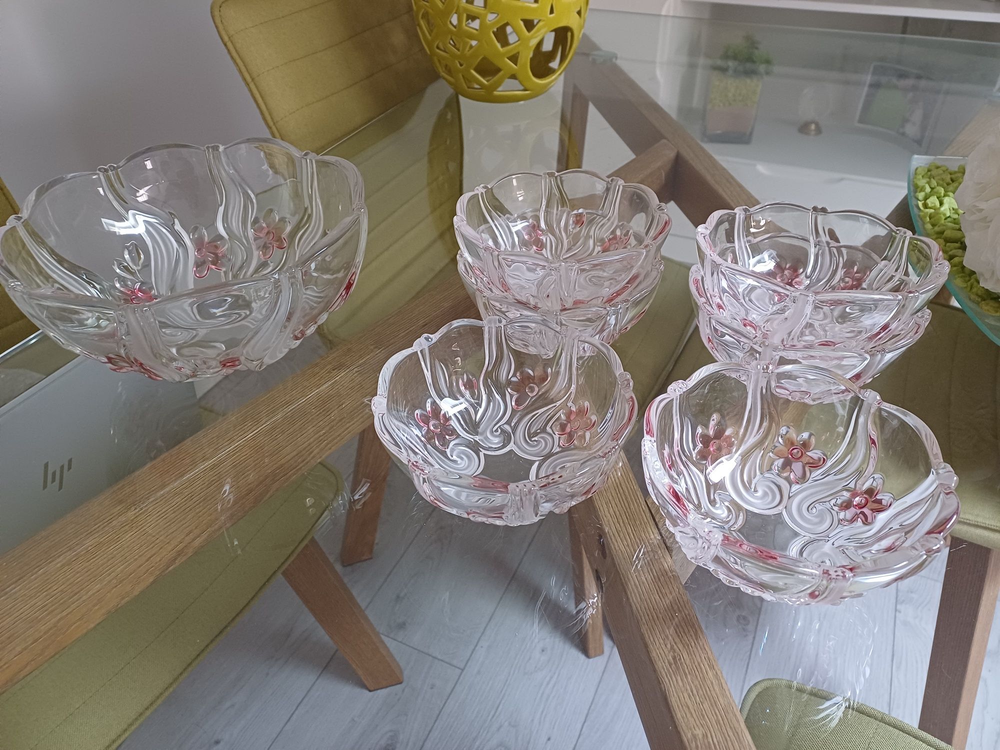 Conjunto  taças sobremesa: 1 grande + 6 pequenas  sobremesa, oportunid