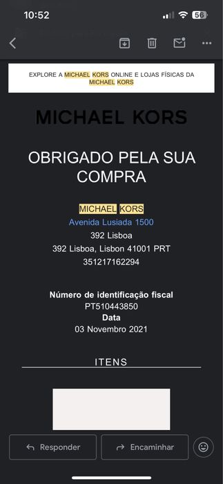 Mala mickael kors como nova