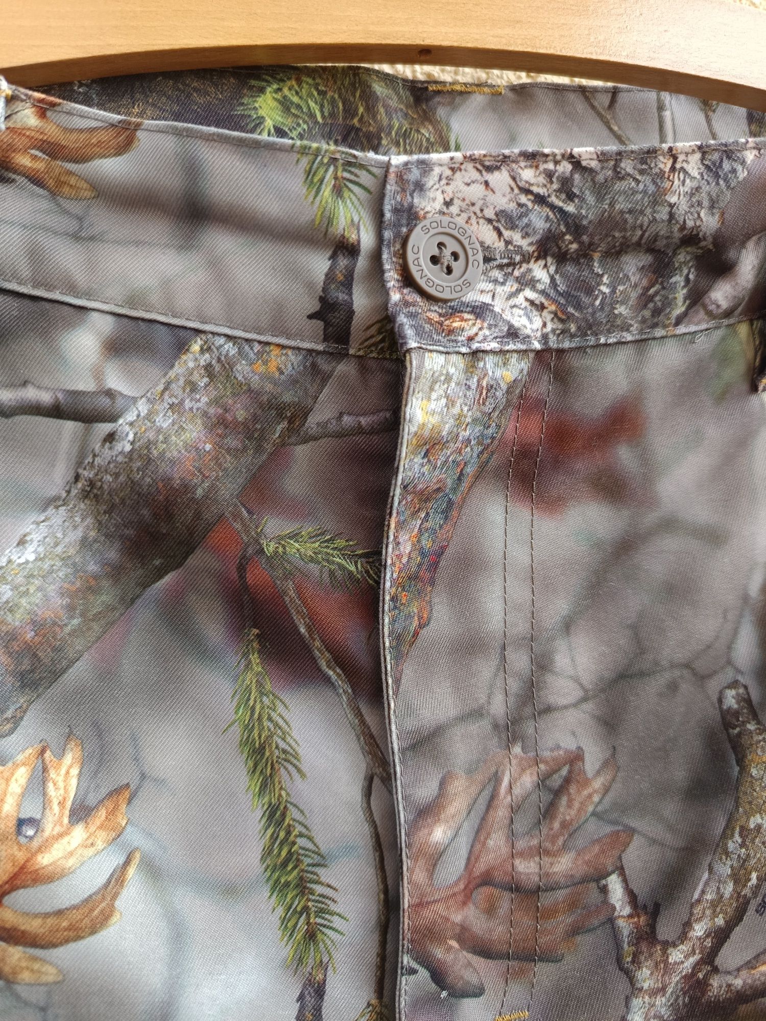 Spodnie Myśliwskie Bojówki Solognac Realtree Camo Moro Decathlon M