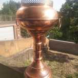 Vasos em cobre com pé alto