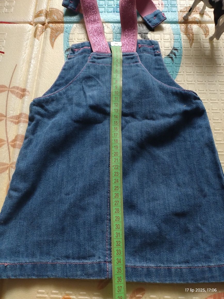 Sukienka jeansopodobna 9-12m