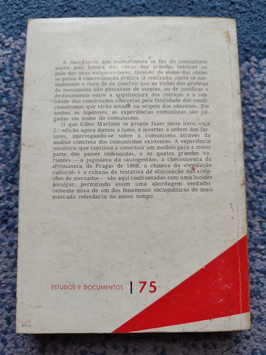 Livro "Os Cinco Comunismos" - oferta dos portes