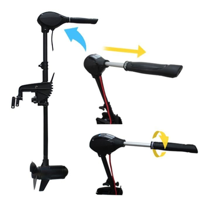 bardzo mocny silnik elektryczny do łodzi pontonu 12 V / 65 lbs / 2 kM