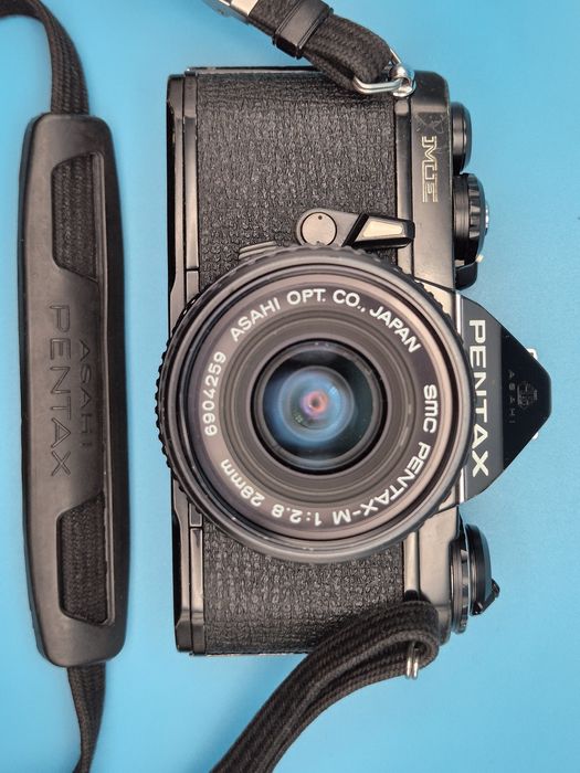 Lustrzanka Pentax ME + Pentax-M 28mm 2.8
