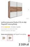 Nowa szafa przesuwna brw Osaka 218 cm