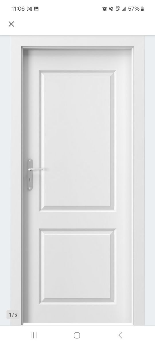 Skrzydło drzwiowe PORTA ROYAL A, bezprzylgowe, 80cm, 3 zawiasy,  prawe