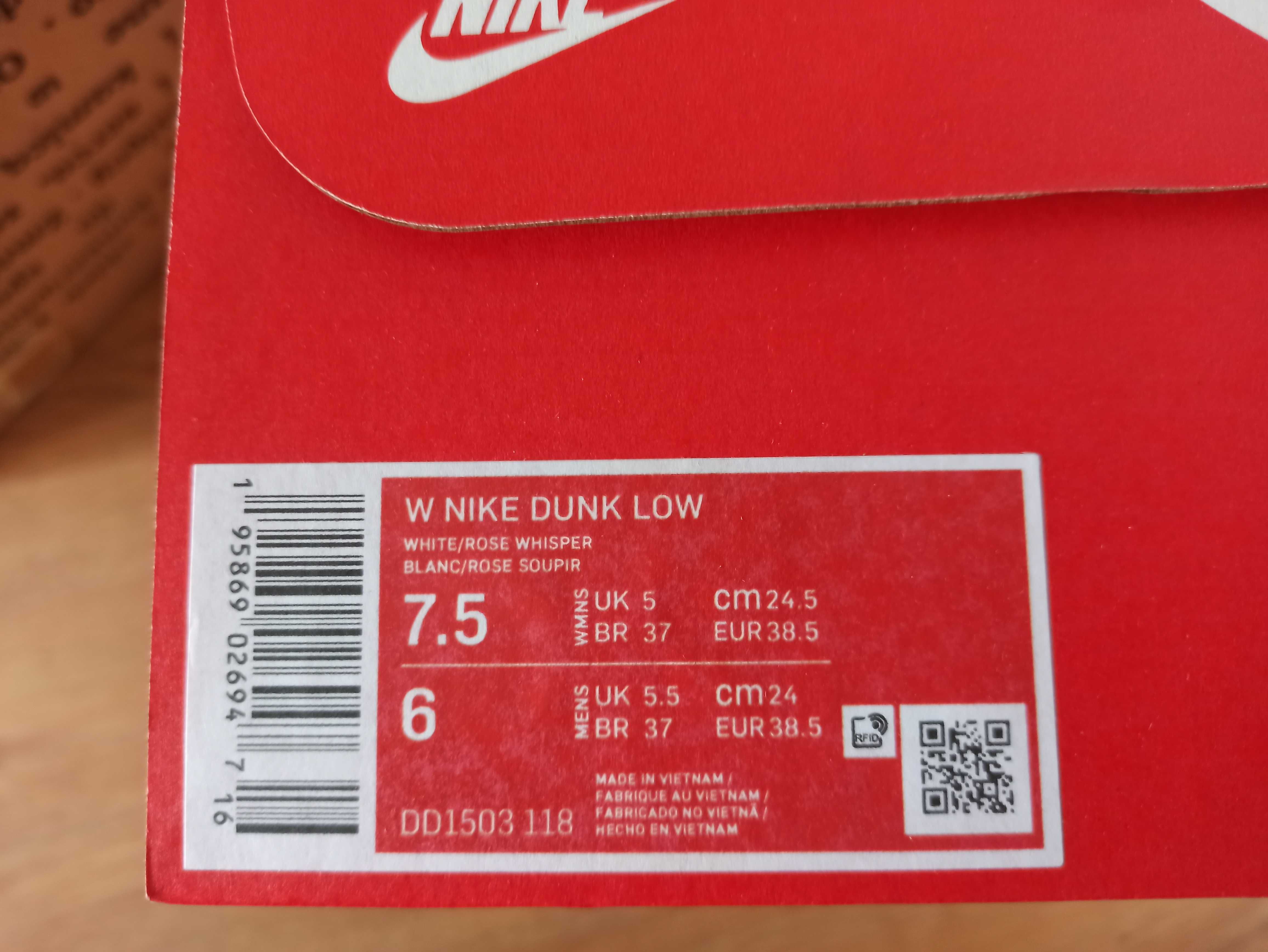 (r. Eur 38,5) Nike Dunk Low Rose Whisper DD1503,-118