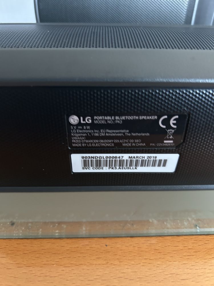 Coluna LG Bluethoot