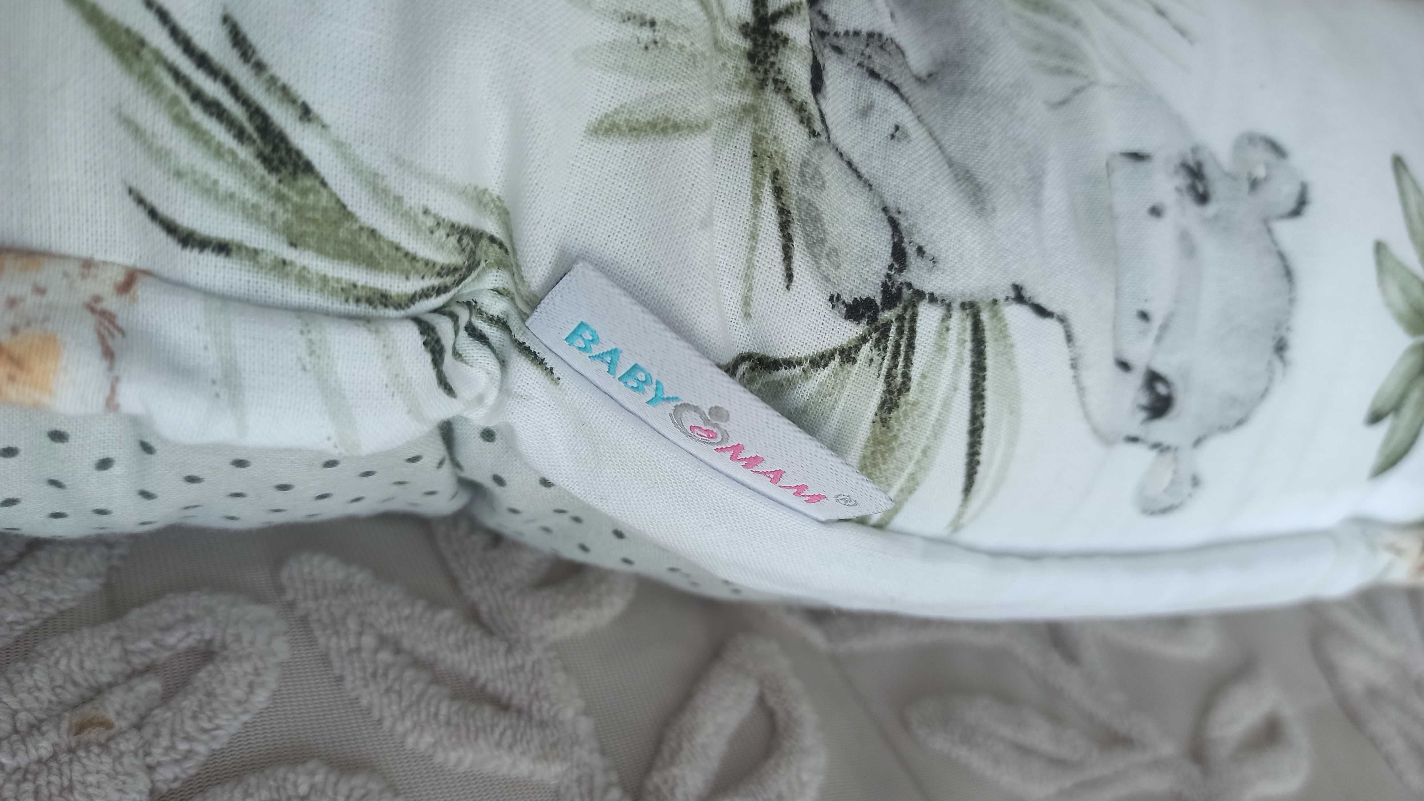 Kokon niemowlęcy Babymam - stan idealny, wzór unisex + kocyk gratis