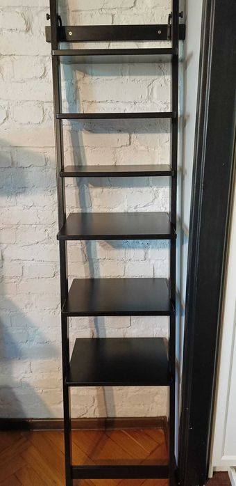 Hjalmaren Ikea drabinka/półka elegancka do łazienki salonu czarnobrąz