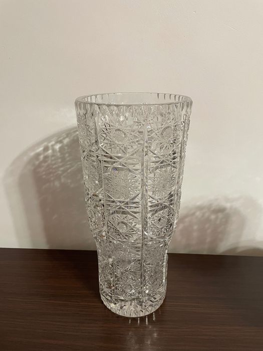 Kryształowy duży wazon vintage