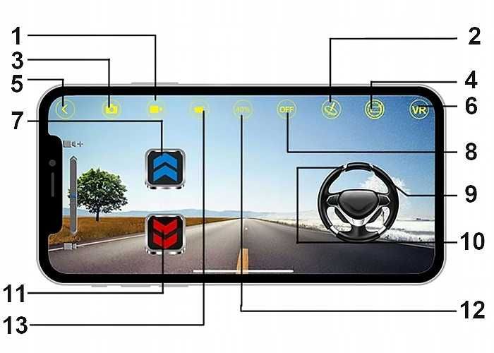 Samochód Zdalnie Sterowany Z Kamerą Wifi Auto Rock Crawler Terenówka