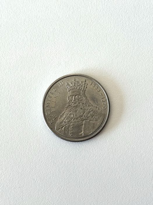 PRL, moneta 100 złotych 1987, Kazimierz III Wielki