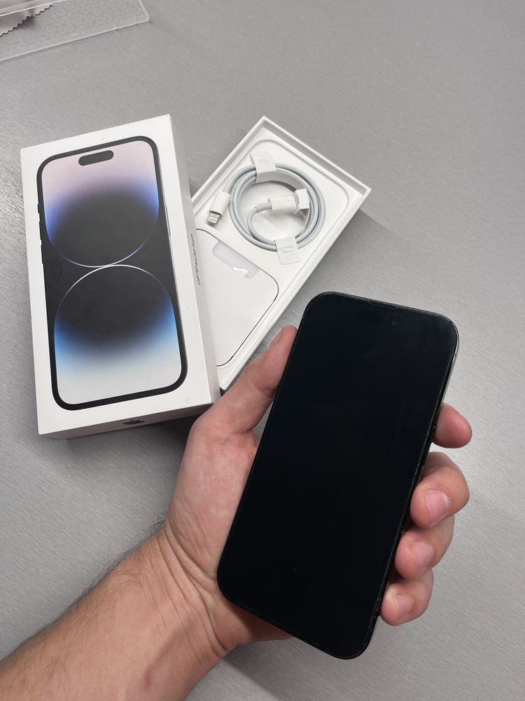 Iphone 14 Pro Space Black w zadbanym stanie odbiór Poznań