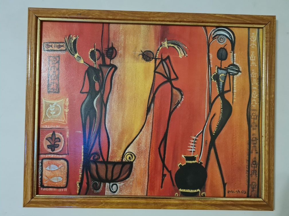 4 картины в африканском стиле