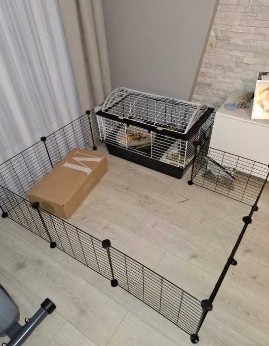 Zagroda dla Zwierząt Gryzoni Siatka Kojec Klatka dla Królika Chomika