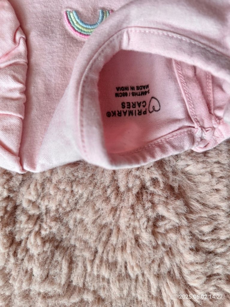 Śliczna różowa sukienka z tiulem, Primark, rozmiar 68