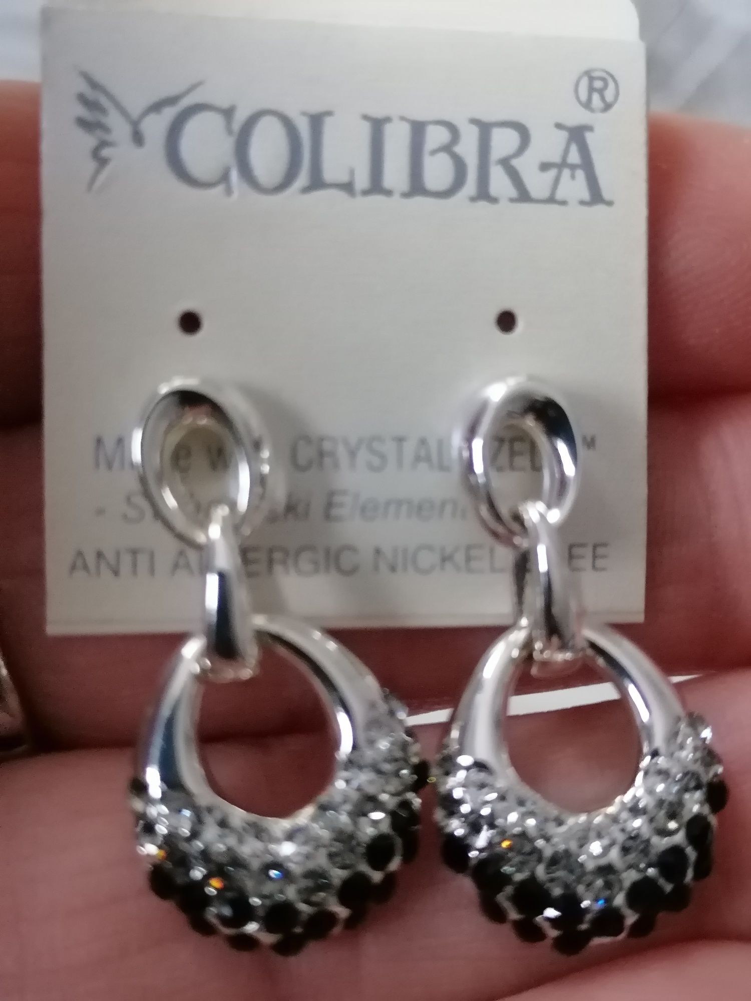 Komplet COLIBRA z kryształami Svarowskiego - nowy