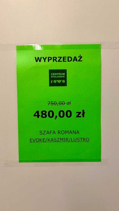 wyprzedaż szaf / od 35 do 50% obniżki / Rawa Mazowiecka