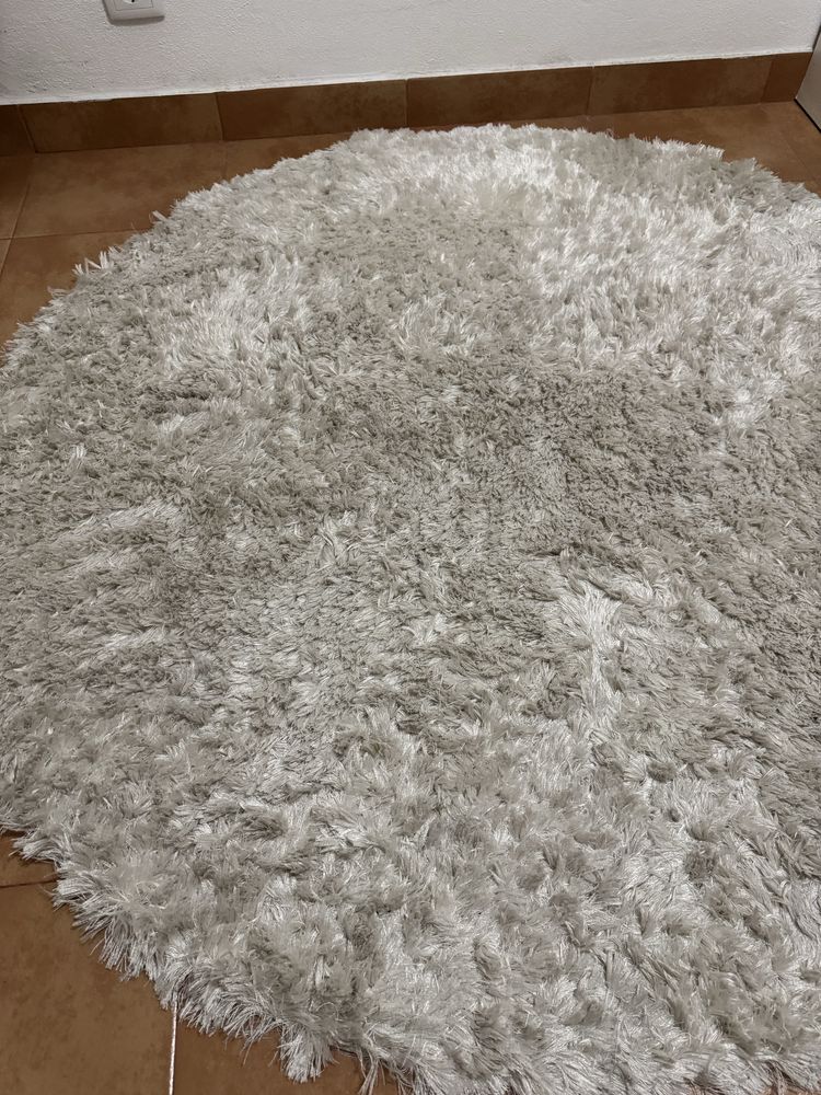 Tapete de pêlo Bege