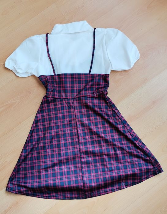 Śliczna, urocza, japońska sukienka Lolita Harajuku Kawaii. Rozmiar S.