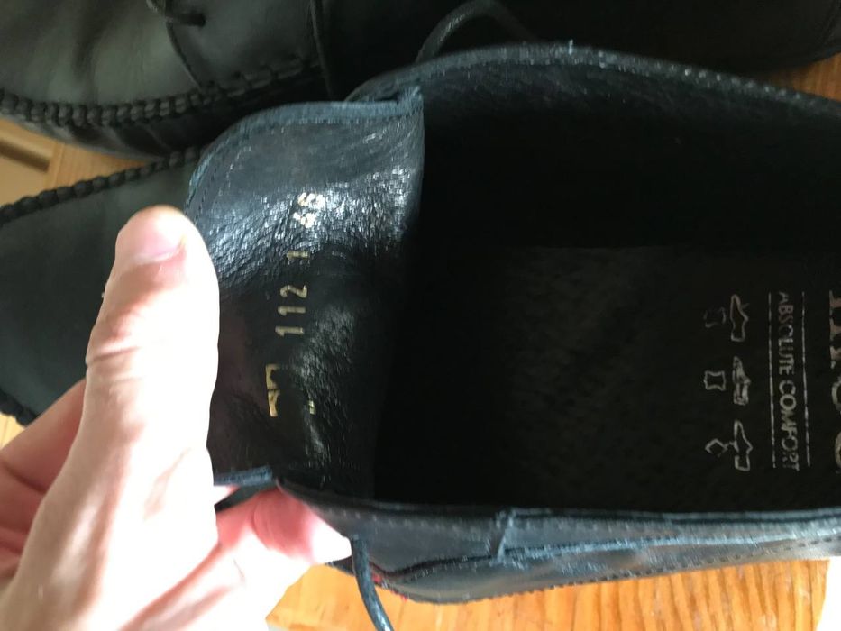 Чоловічі кожані туфлі 45 розмір