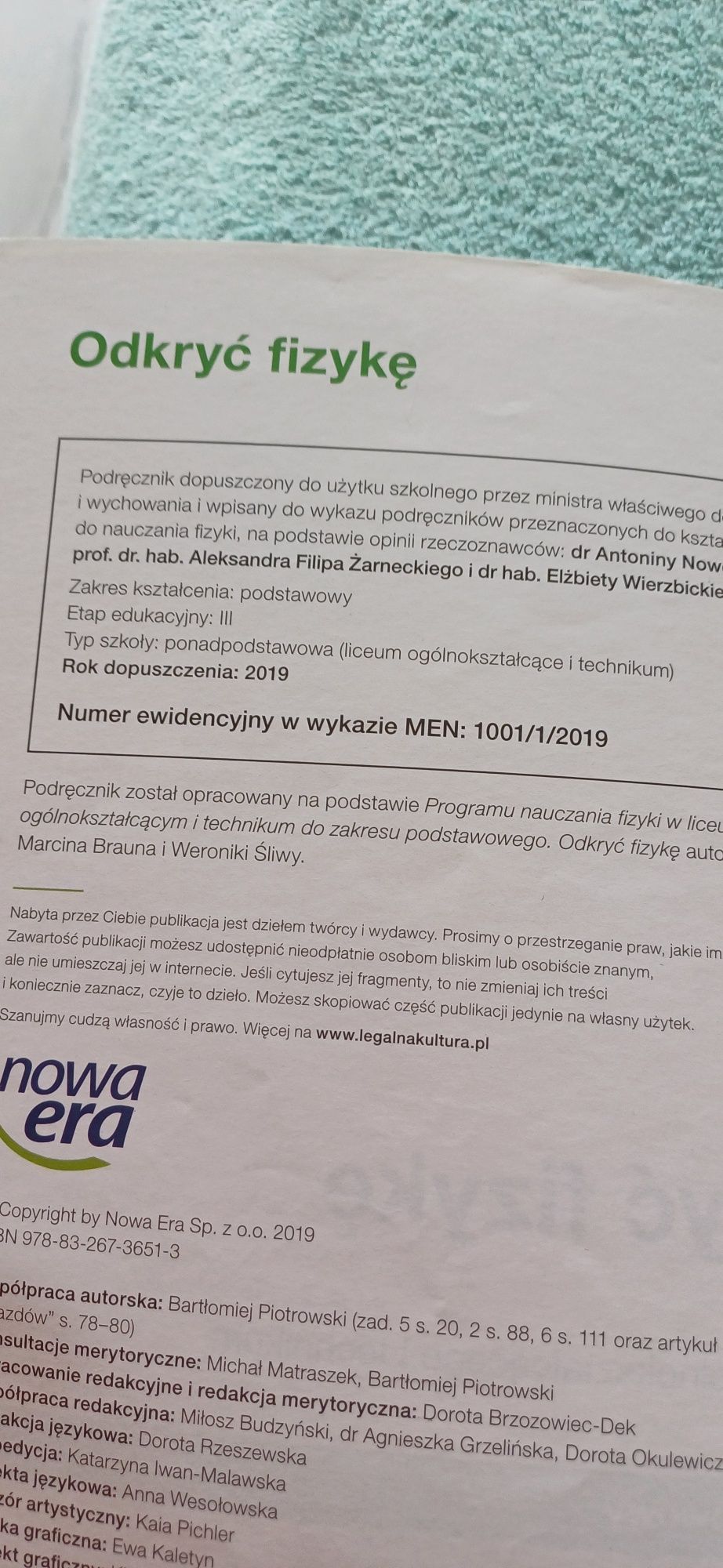 Odkryć  fizykę  1  podręcznik
