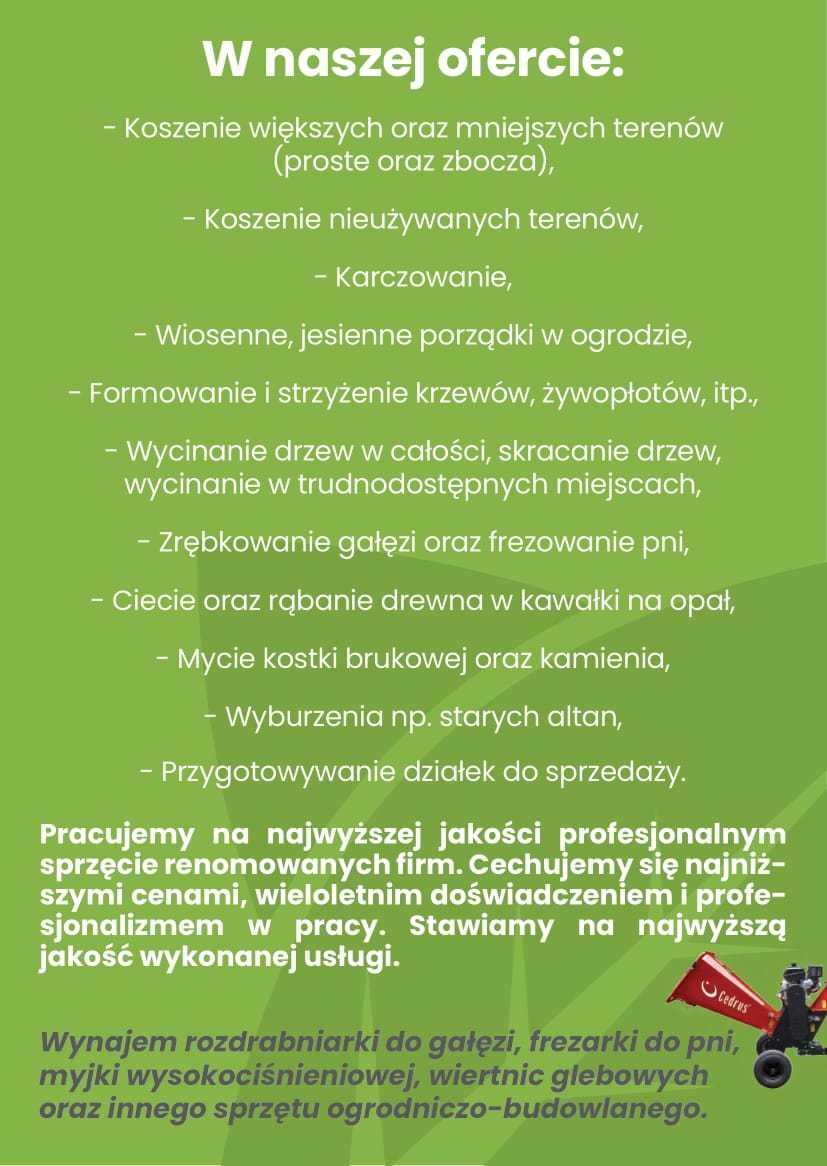 Rozdrabnianie gałęzi, frezowanie pni. Najtańsza usługa w okolicy!