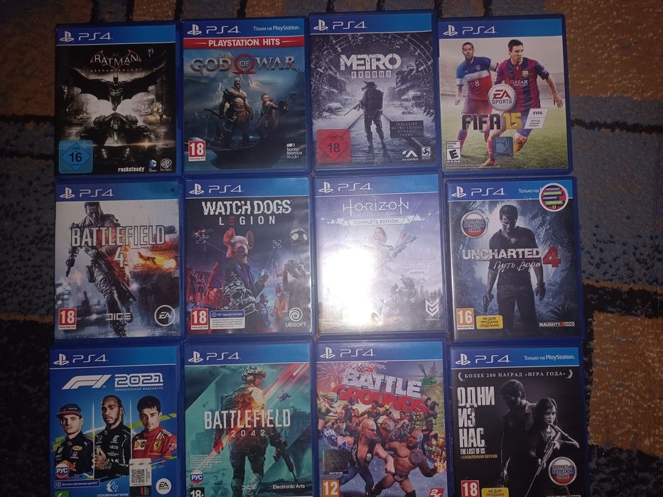 Продам ігри на Sony PlayStation 4