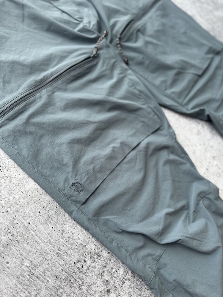 Трекинговые нейлоновые штаны Fjallraven лиса из новых коллекций + пояс