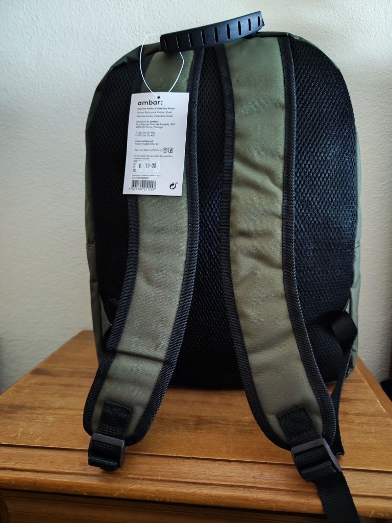 Mochila verde tropa da Ambar NOVA