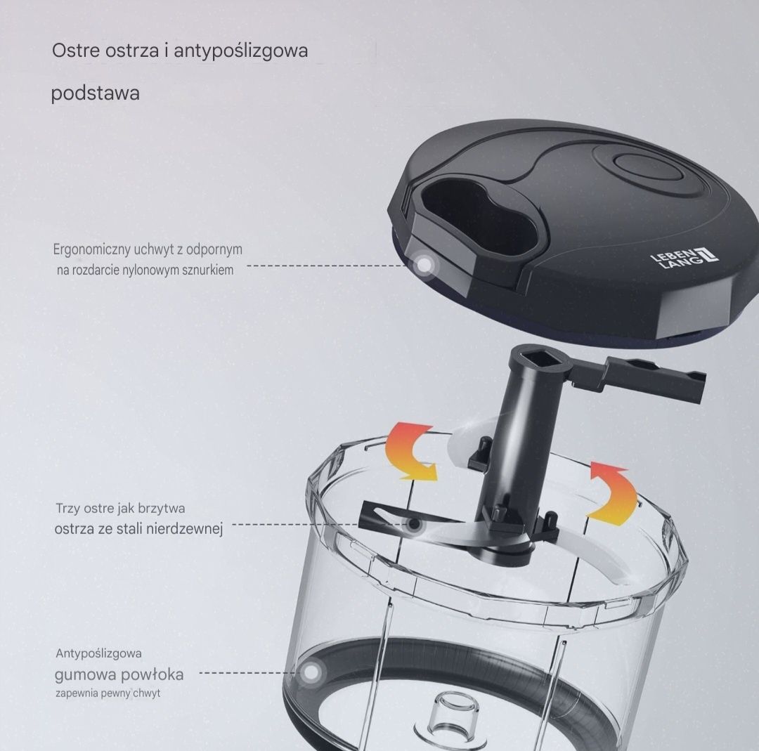 Ręczny rozdrabniacz Lebenlang