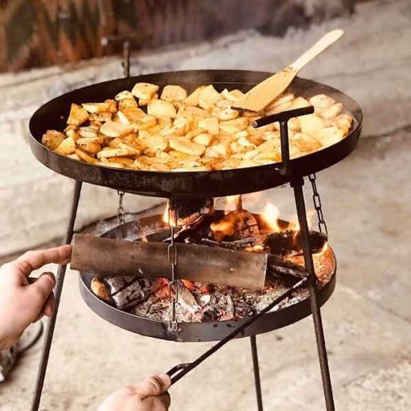 Широкий ассортимент СКОВОРОДА из диска бороны садж +КРИШКА сковорідка