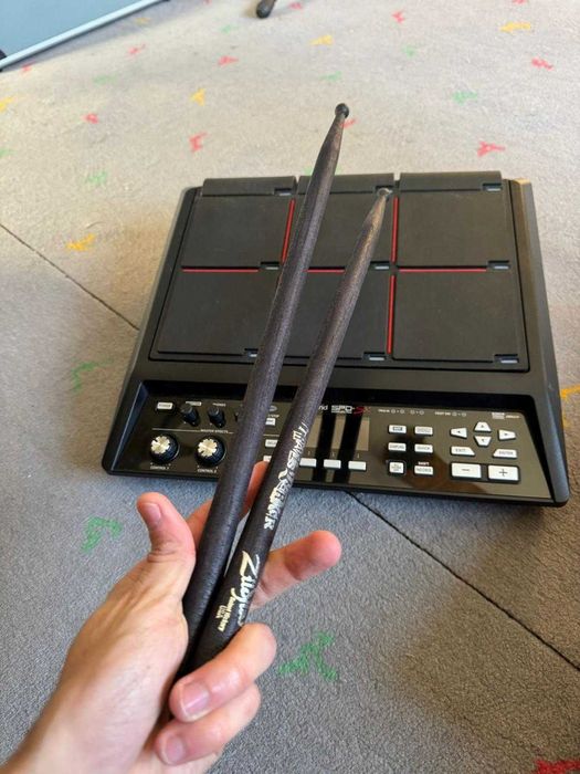 Roland SPD-SX Sampling Pad + Flight Case + USB Cable + Drumsticks — Like New!64284610849153122
