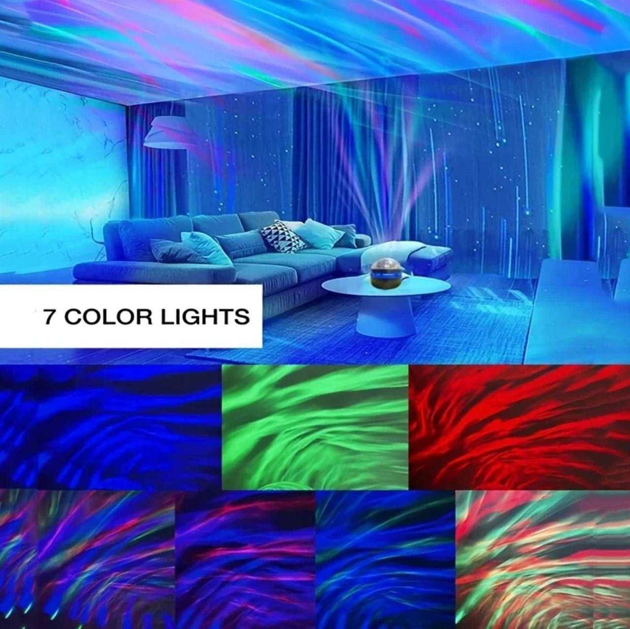 Ночник-проектор с цветовыми узорами,проектор для атмосферы в спальной