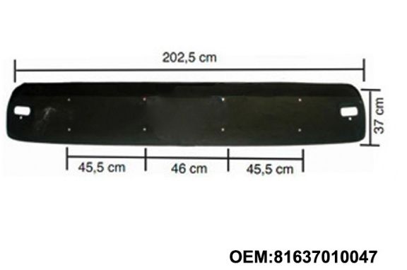 Солнцезащитный козырёк MAN TGL TGS TGA  XL 81637010047 81637010060