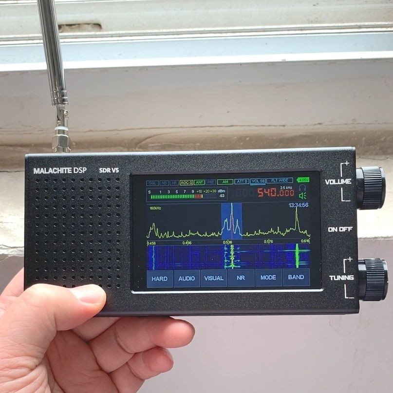 Радіоприймач Malahit DSP SDR 1.10d V5, 5000 мАг