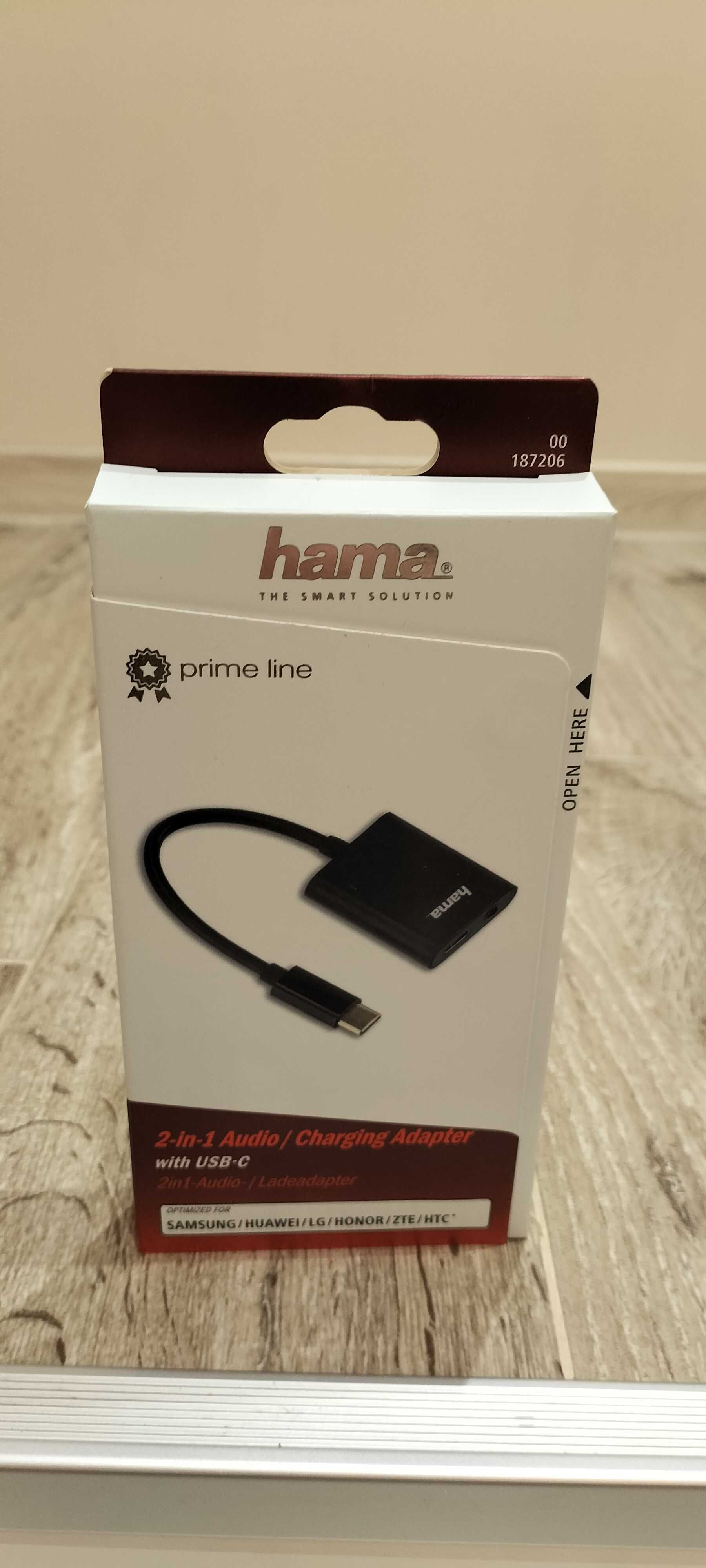 Adapter Hama USB-C - USB-C jack 3,5 mm