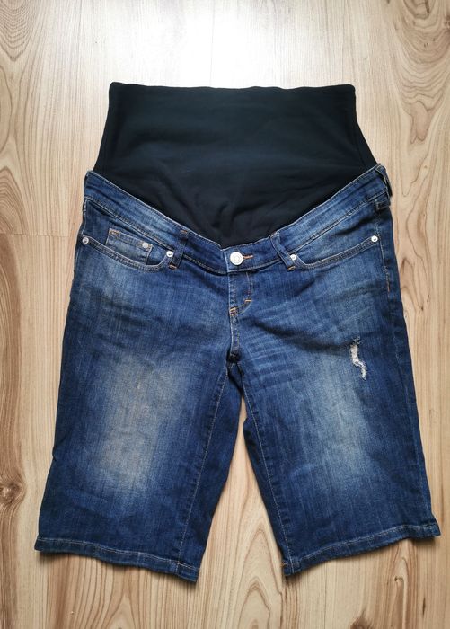 Krótkie spodenki ciążowe H&M Mama roz 40 L wycierane