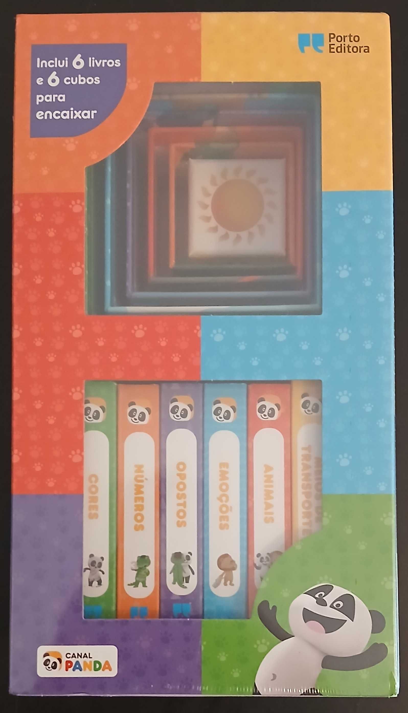 Canal Panda - Caixa do bebé - Livros e cubos (embalado, novo)