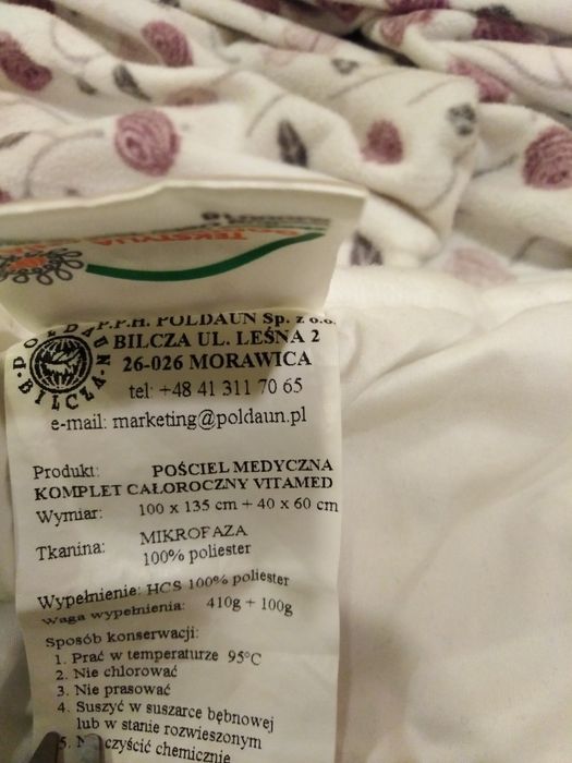 Komplet kołdra, poduszka niemowlęca komplet OBNIŻKA