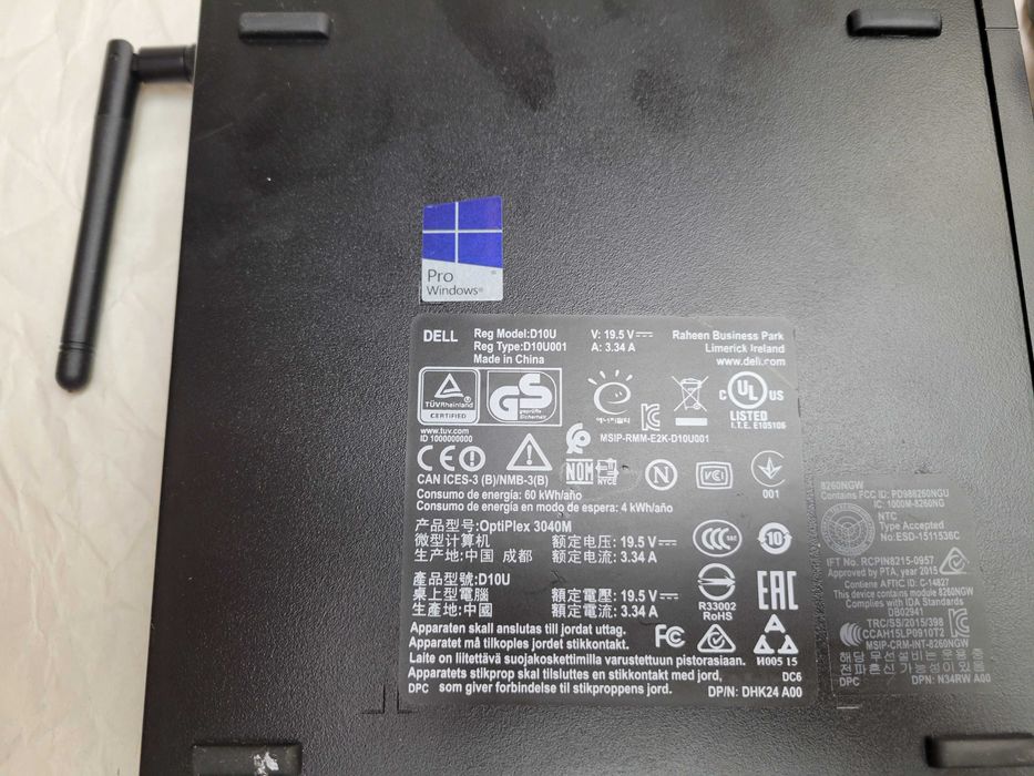 Mini ПК 8/256Gb SSD WiFi HDMI Dell OptiPlex 3040 i3-6300T компьютер