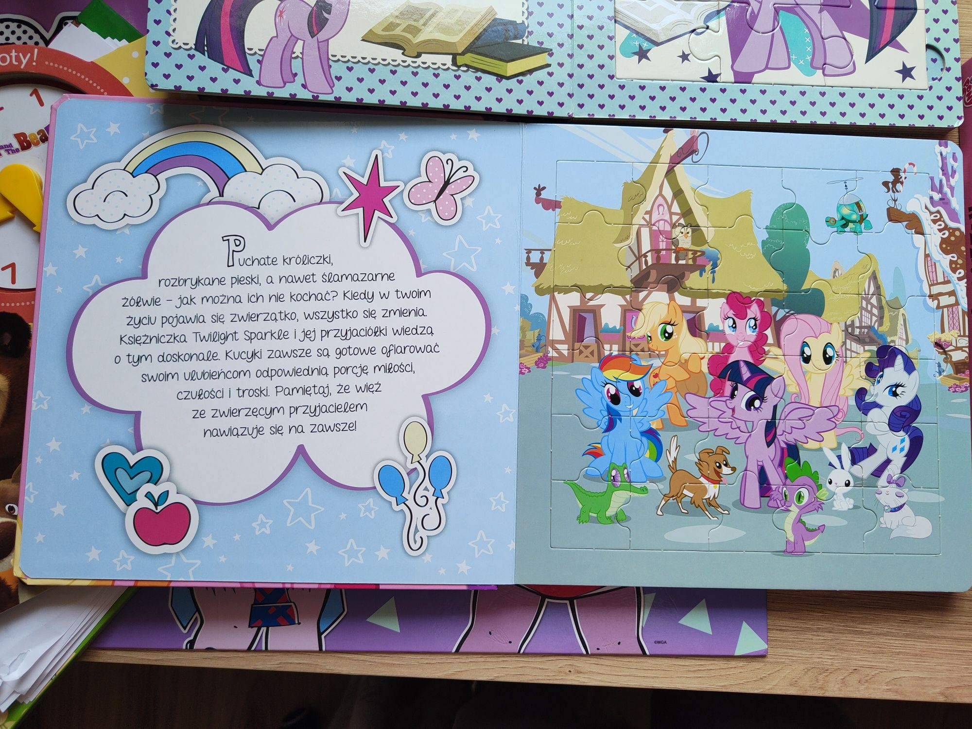 Książki puzzle My little pony